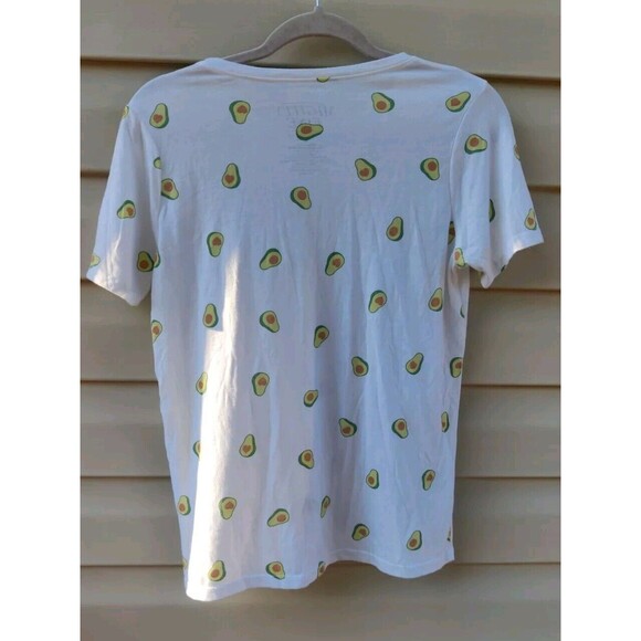Mighty Fine Avocado Guac and Roll T-shirt Graphic Tee Funny Pun Womens Large L - Picture 6 of 12